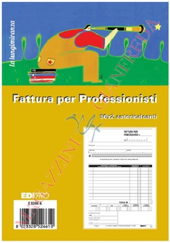 FATTURA PROFESSIONISTI, DOPPIA COPIA E5266A